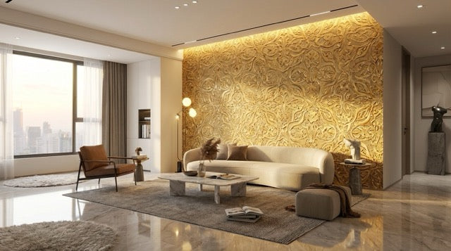 Modern wallpaper installation project