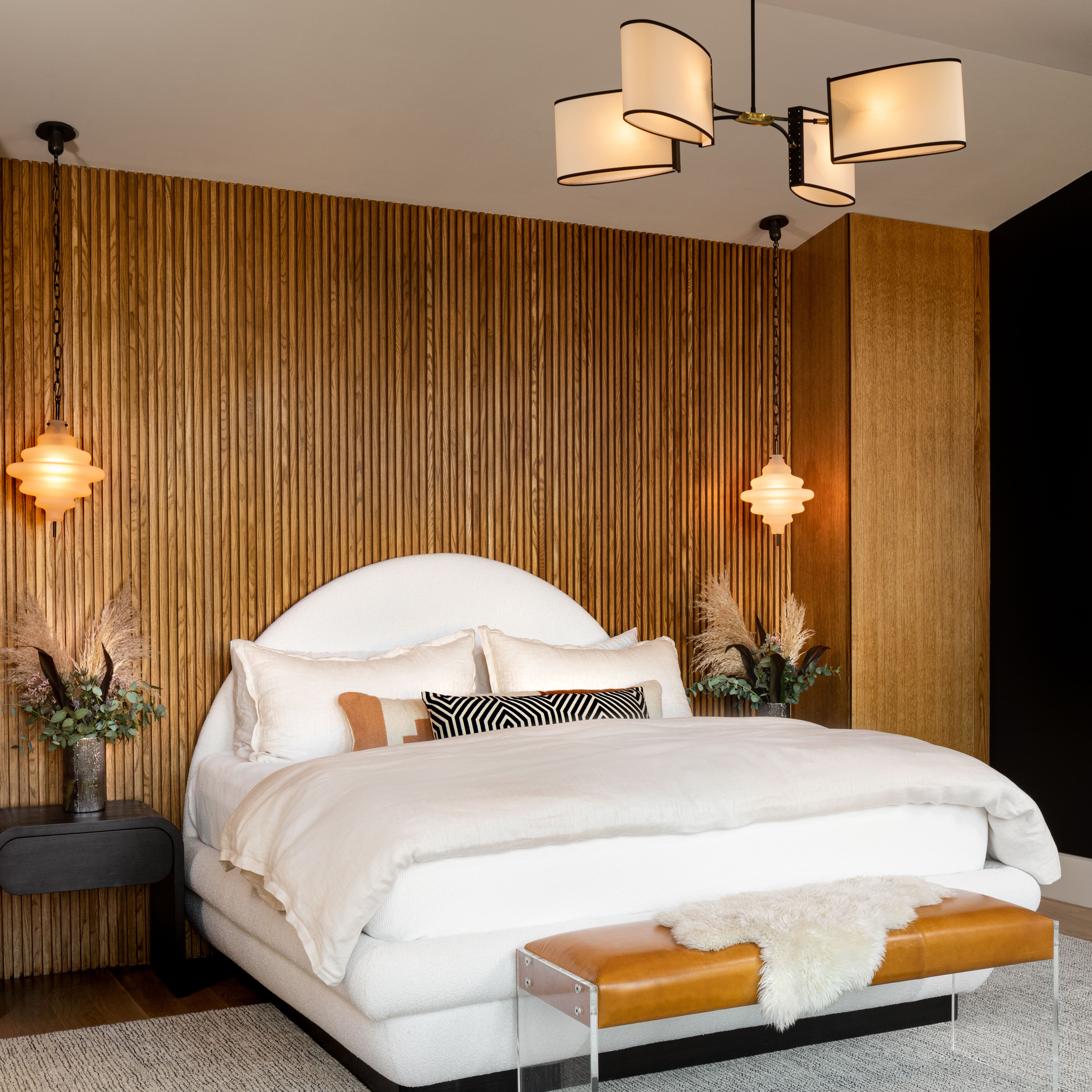 Accent wall bedroom wallpaper